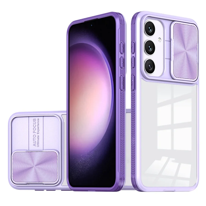 For Samsung Galaxy S25+ Case TPU + PC Clear Phone Cover - Purple