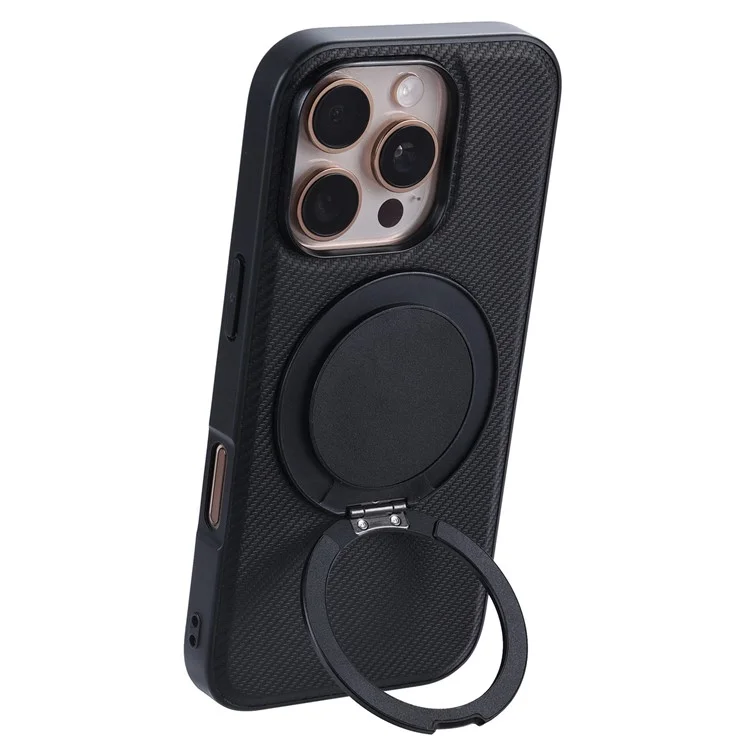 Étui de téléphone magnétique avec support pour iPhone 16 Pro, série TCY de VILI, en PC et TPU.