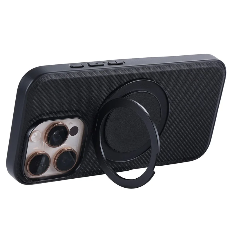Étui de téléphone magnétique avec support pour iPhone 16 Pro, série TCY de VILI, en PC et TPU.
