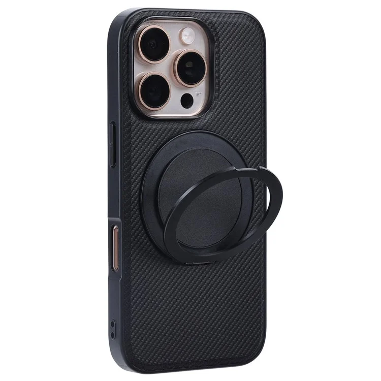Étui de téléphone magnétique avec support pour iPhone 16 Pro, série TCY de VILI, en PC et TPU.