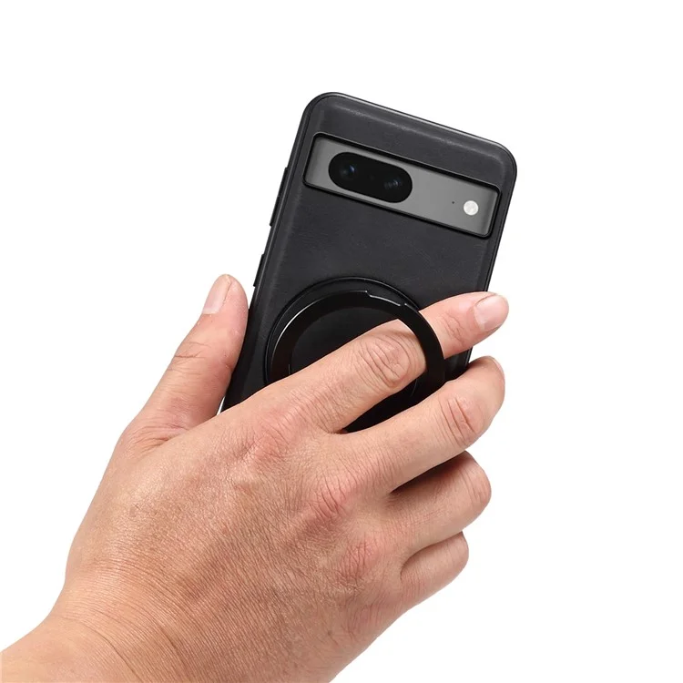 Capa magnética giratória com suporte para Google Pixel 7 5G da DENIOR A14 - Preta