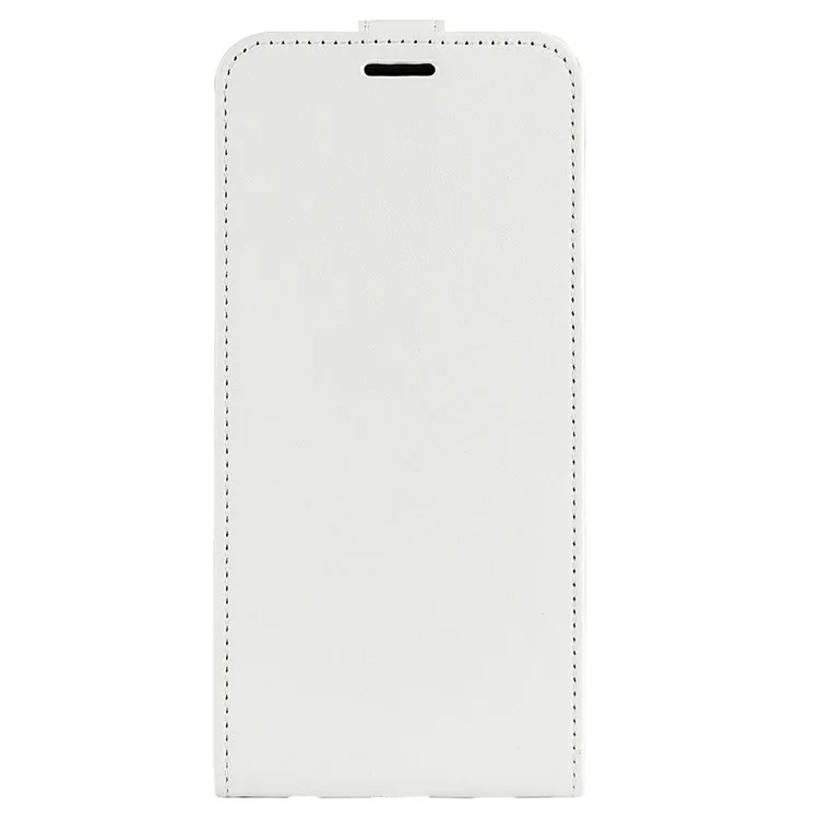 For iPhone 16e Case with Card Slots Vertical Flip Leather Phone Cover - White