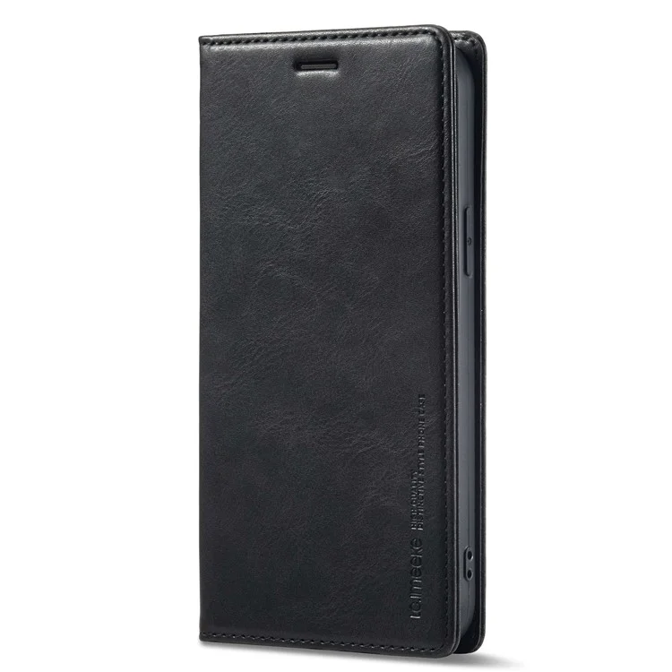 Lc. Imeeke Für Iphone 12 Pro Max 6,7 Zoll RFID Blockierende Magnetische Auto -schließung PU Leder Hülle Telefonie -ständer Cover - Schwarz