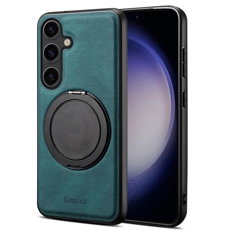Capa magnética giratória com suporte para Samsung Galaxy S25+ DENIOR A14 - Azul