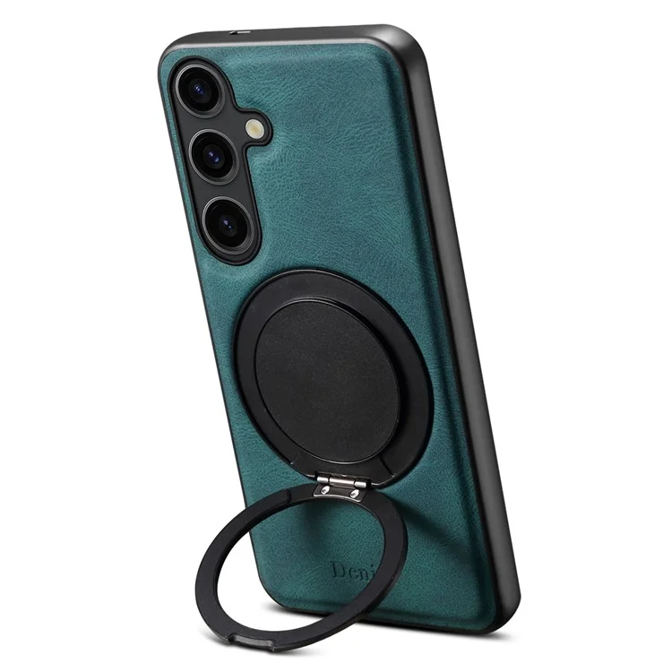 Capa magnética giratória com suporte para Samsung Galaxy S25+ DENIOR A14 - Azul