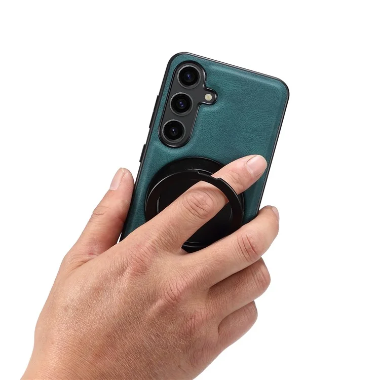 Capa magnética giratória com suporte para Samsung Galaxy S25+ DENIOR A14 - Azul
