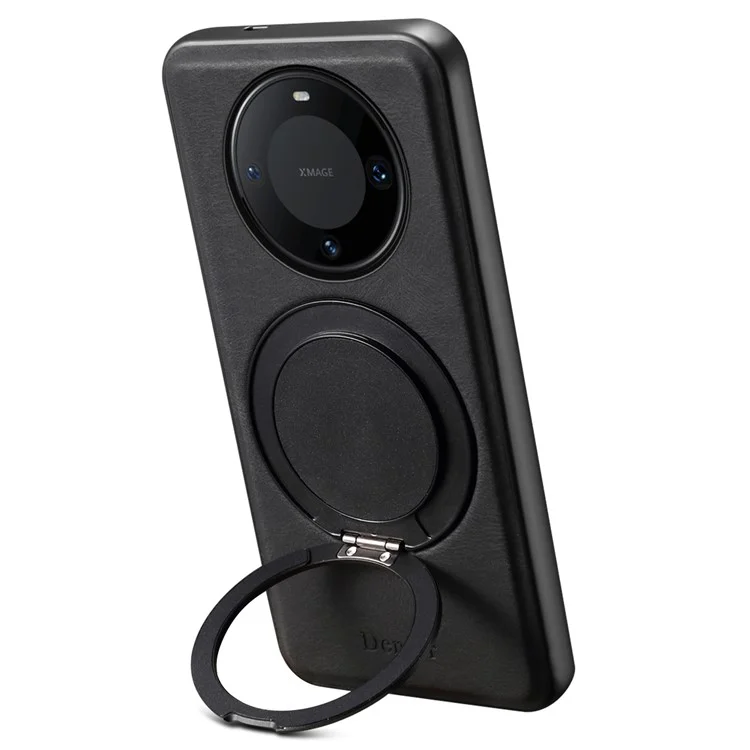 Étui magnétique DENIOR A14 avec support rotatif pour Huawei Mate 60 Pro / Mate 60 Pro+ - Noir
