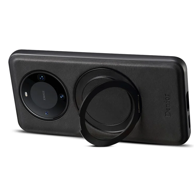 Étui magnétique DENIOR A14 avec support rotatif pour Huawei Mate 60 Pro / Mate 60 Pro+ - Noir