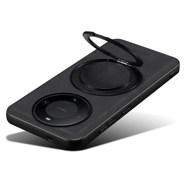 Étui magnétique DENIOR A14 avec support rotatif pour Huawei Mate 60 Pro / Mate 60 Pro+ - Noir