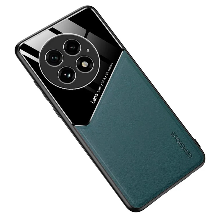 Чехол для OnePlus 13, кожаное покрытие из PC+TPU, задняя крышка телефона - Зеленый