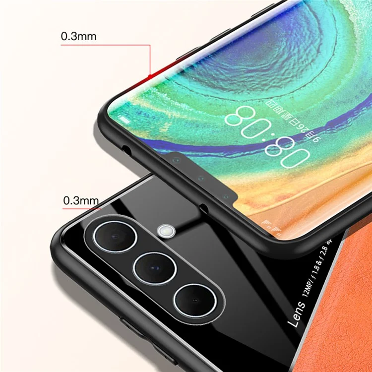 Custodia in pelle per Samsung Galaxy A36 5G, rivestimento in PC+TPU - Verde