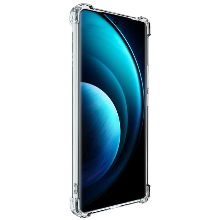 IMAK UX-4 Serie für vivo X100 5G Hülle Gerade Rahmen Stoßfeste Klare TPU Abdeckung