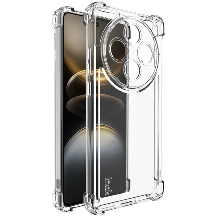 IMAK UX-4 Serie für vivo X100s 5G Hülle Gerade Rahmen Stoßfeste klare TPU-Abdeckung