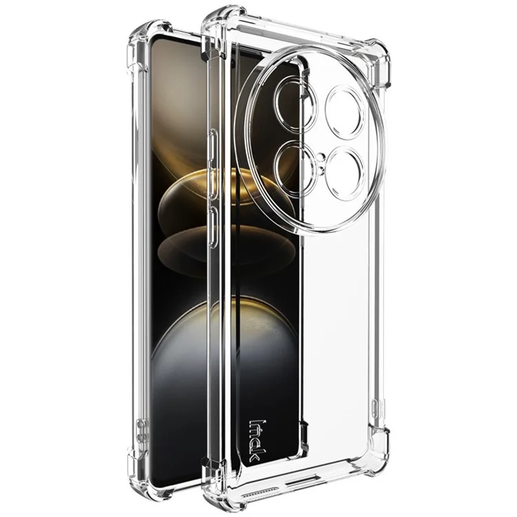 IMAK UX-4 Series Hülle für vivo X100 Ultra 5G, gerades Rahmendesign, stoßfest, klare TPU-Abdeckung