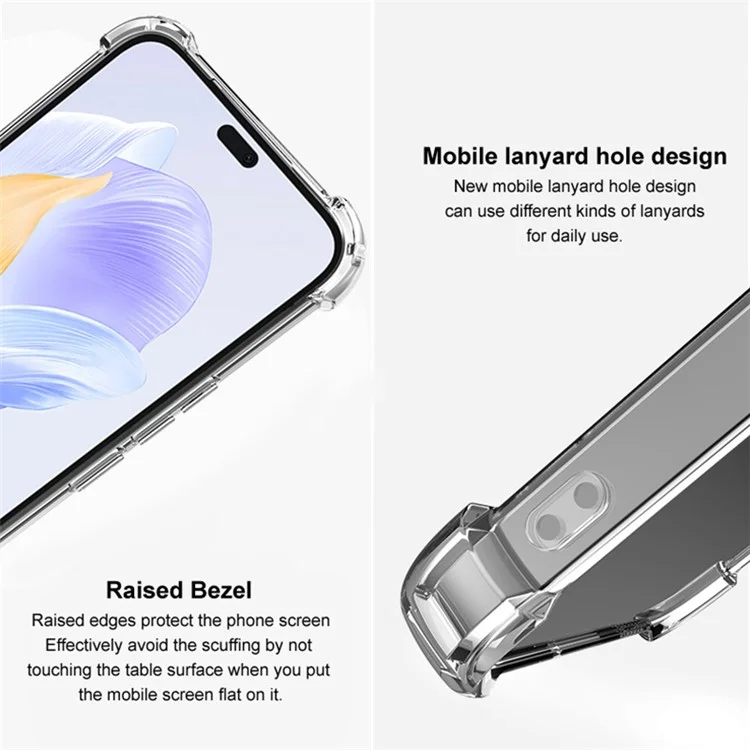 IMAK UX-4 Series Hülle für vivo X100 Ultra 5G, gerades Rahmendesign, stoßfest, klare TPU-Abdeckung