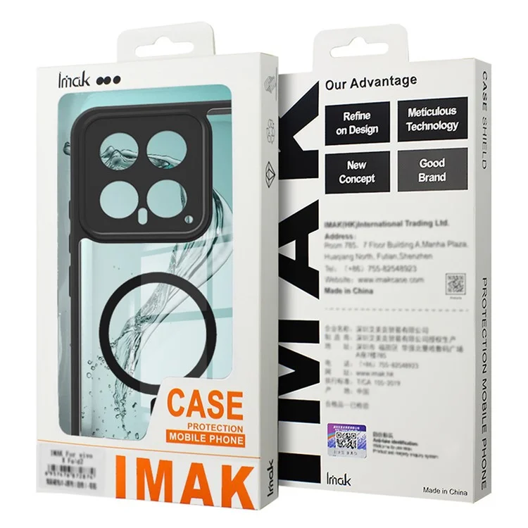Coque de protection IMAK UX-9A pour Honor Magic7 Pro 5G, compatible MagSafe, avec un petit airbag en PC TPU transparent.