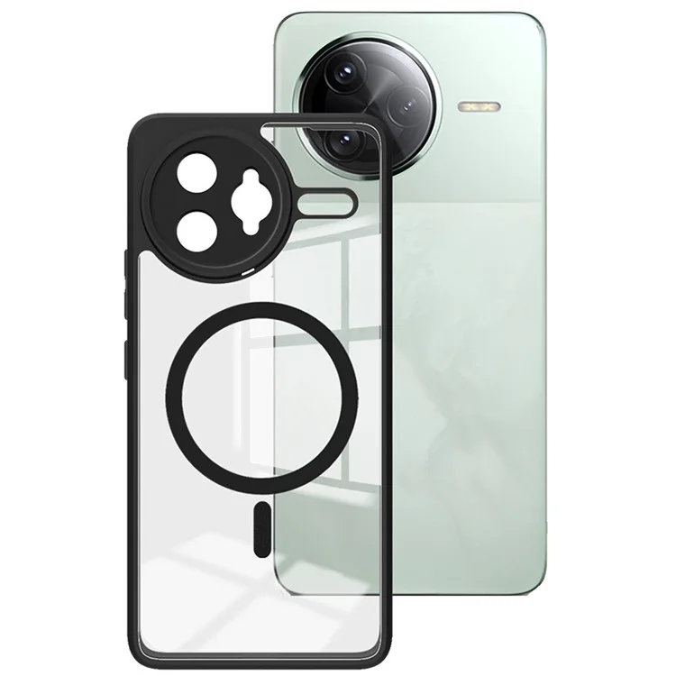 Coque transparente IMAK UX-9A compatible avec Xiaomi Redmi K80 Pro 5G, compatible avec MagSafe, avec mini airbag en PC TPU