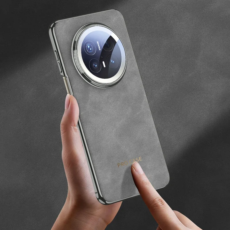 GKK For Huawei Mate 70 Pro / 70 Pro+ Magnetic Case Electroplated PU + TPU + PC Phone Cover - Black