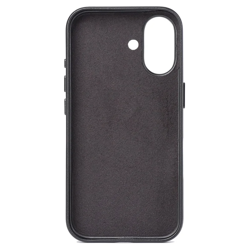 Achat en gros de coque pour iPhone 16 compatible avec MagSafe, en PU + PC - Noir
