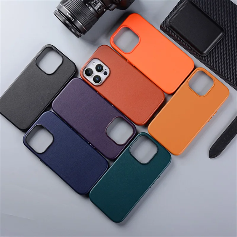 Bulk Purchasing For iPhone 14 Pro Case Compatible with MagSafe PU + PC Phone Back Cover - Orange