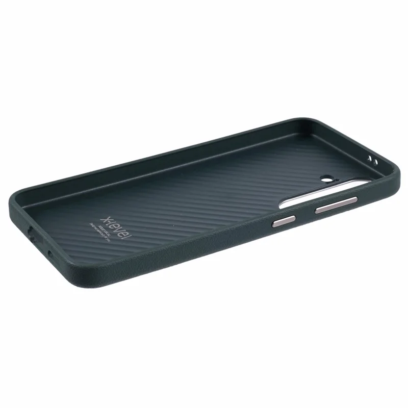X-LEVEL Hülle für Samsung Galaxy S25 aus PU-Leder und Hartplastik - Grün