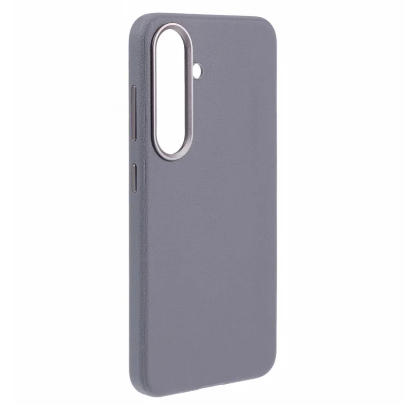 X-LEVEL For Samsung Galaxy S25 Case PU Leather Hard PC Back Phone Cover - Grey