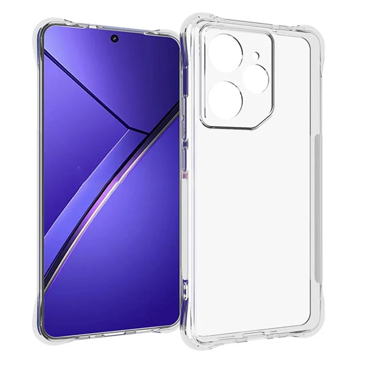 Оптовые закупки для Realme Neo7 5G прозрачного чехла для телефона с противоскользящим и ударопрочным ТПУ-чехлом на заднюю панель.