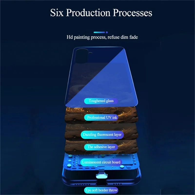 For Samsung Galaxy S25+ Case Call Flash Series Pattern Printing Tempered Glass + TPU Combo Phone Case - Golden Dragon