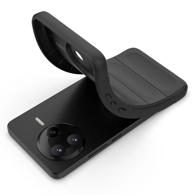 For Xiaomi Poco F7 Pro 5G / Redmi K80 5G Case Anti-Drop Soft TPU Rugged Phone Back Cover - Black