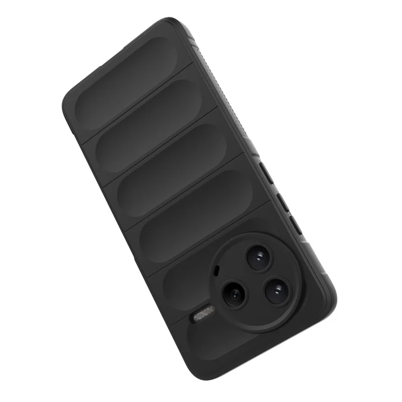 For Xiaomi Poco F7 Pro 5G / Redmi K80 5G Case Anti-Drop Soft TPU Rugged Phone Back Cover - Black