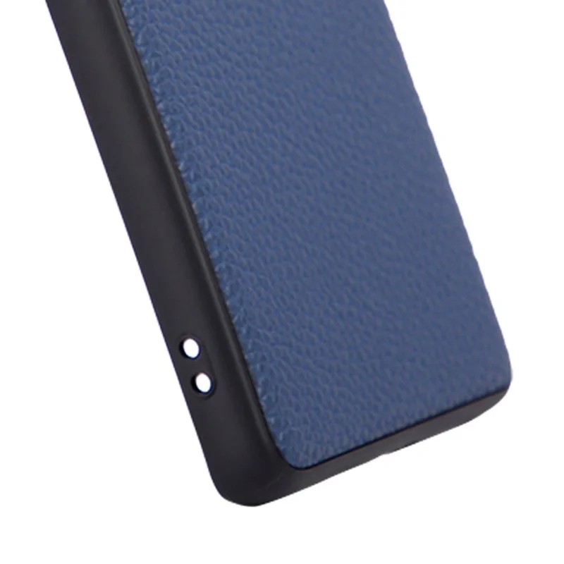 Funda para Samsung Galaxy S24 FE Textura de litchi Anticaída TPU + Cubierta protectora de teléfono de cuero PU - Negro