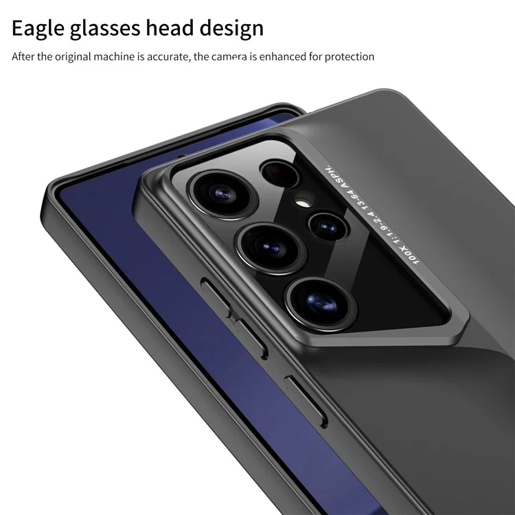 Чехол GKK для Samsung Galaxy S25 Ultra, тонкий жесткий защитный чехол из поликарбоната - серый