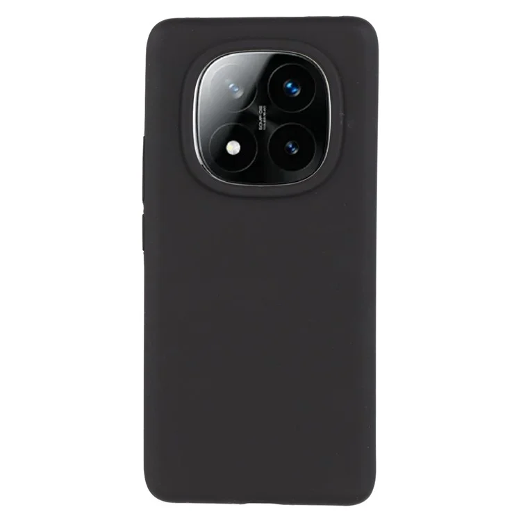 Чехол для сотового телефона Xiaomi Redmi Note 14 Pro+ 5G, жидкий силиконовый, ударопрочный - черный
