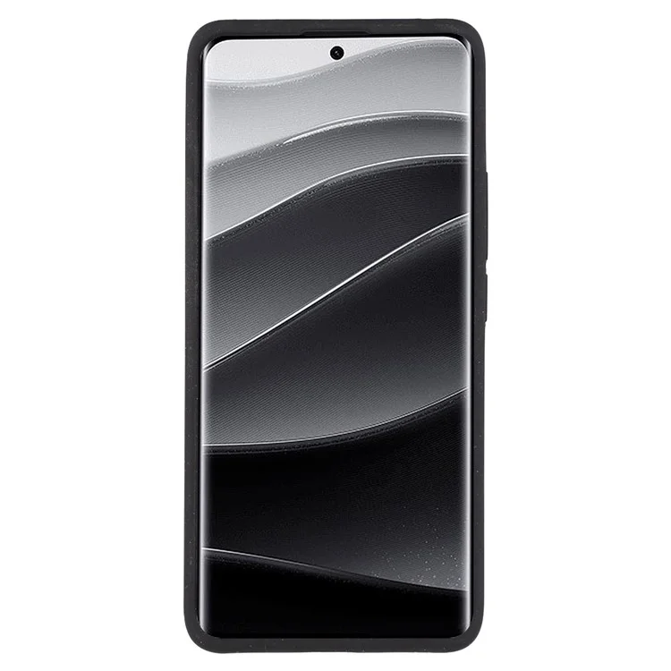 Чехол для сотового телефона Xiaomi Redmi Note 14 Pro+ 5G, жидкий силиконовый, ударопрочный - черный