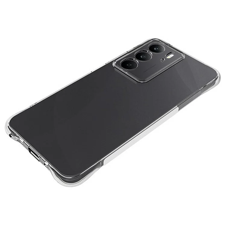 Funda de teléfono móvil TPU para Realme C75 antideslizante y transparente