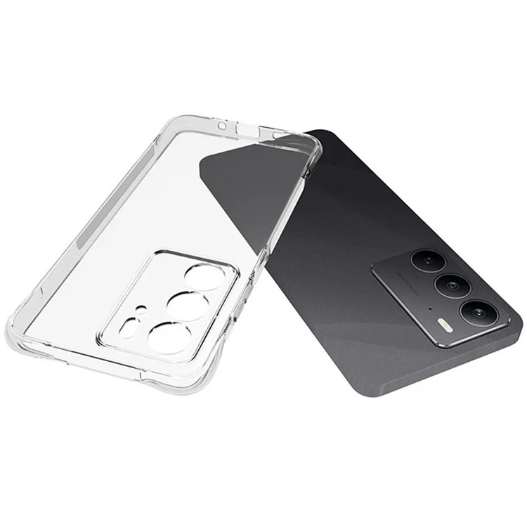 Funda de teléfono móvil TPU para Realme C75 antideslizante y transparente