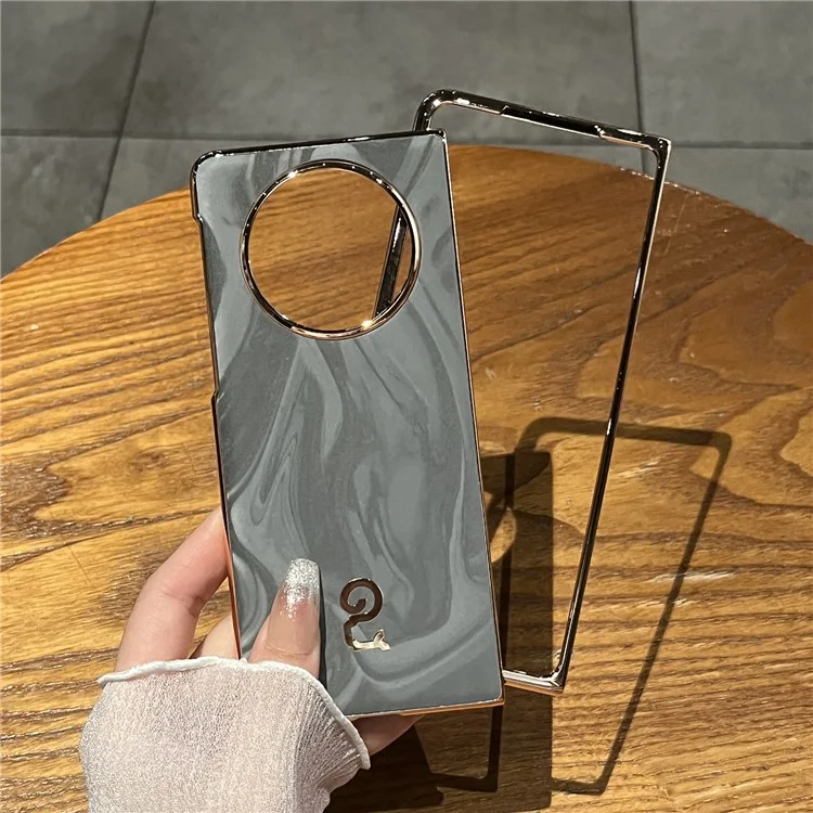 Für Huawei Mate X5 Hülle PU-Leder Hartplastik Klapphandy-Abdeckung - Gelb