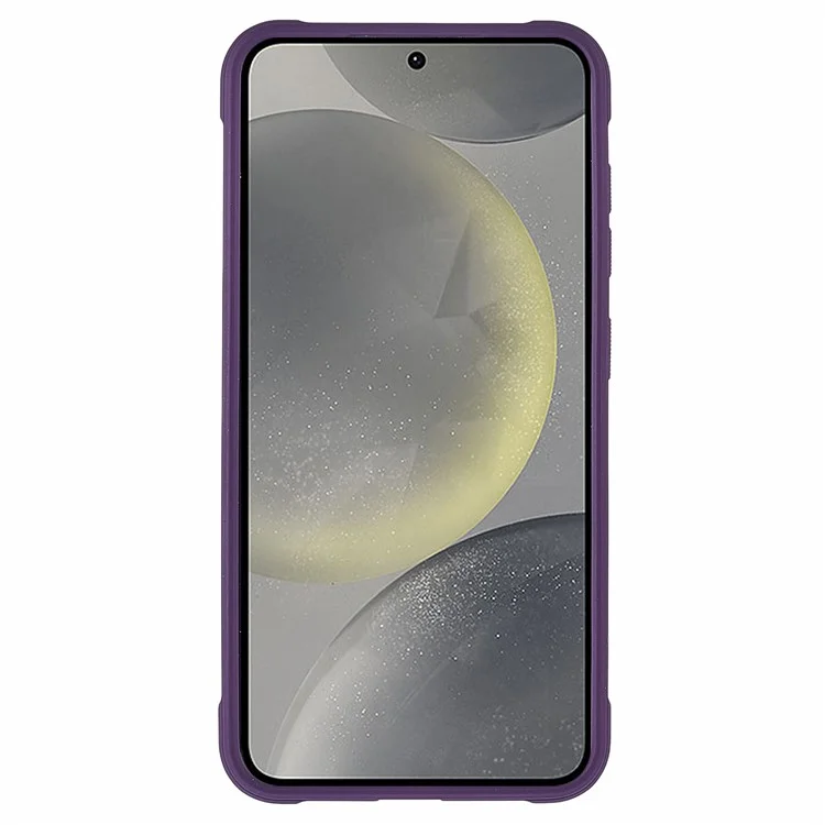 Funda para Samsung Galaxy S23 compatible con MagSafe, tapa para lente, soporte y parte trasera mate - Morado