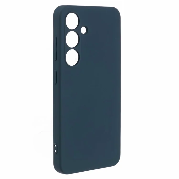 Чехол X-LEVEL для Samsung Galaxy S25+ из мягкого TPU с противоударной подкладкой - темно-синий