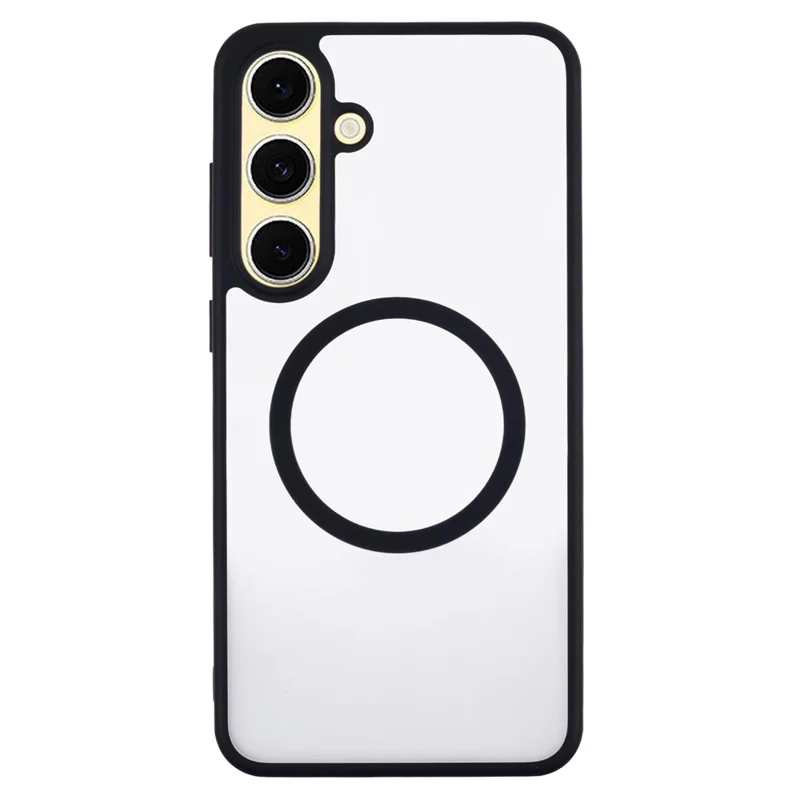 X-LEVEL For Samsung Galaxy S25 Magnetic Case PC + TPU Matte Anti Drop Cell Phone Cover - Black