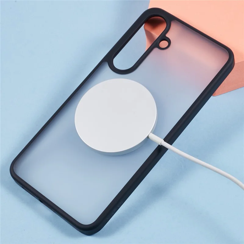 X-LEVEL For Samsung Galaxy S25 Magnetic Case PC + TPU Matte Anti Drop Cell Phone Cover - Black