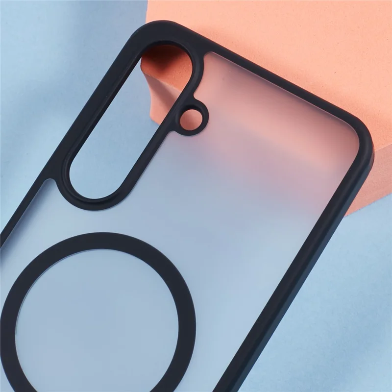 X-LEVEL For Samsung Galaxy S25 Magnetic Case PC + TPU Matte Anti Drop Cell Phone Cover - Black