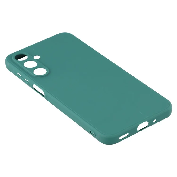 For Samsung Galaxy A16 4G / 5G Case Precise Cutouts Straight Edge TPU Shockproof Phone Cover - Army Green