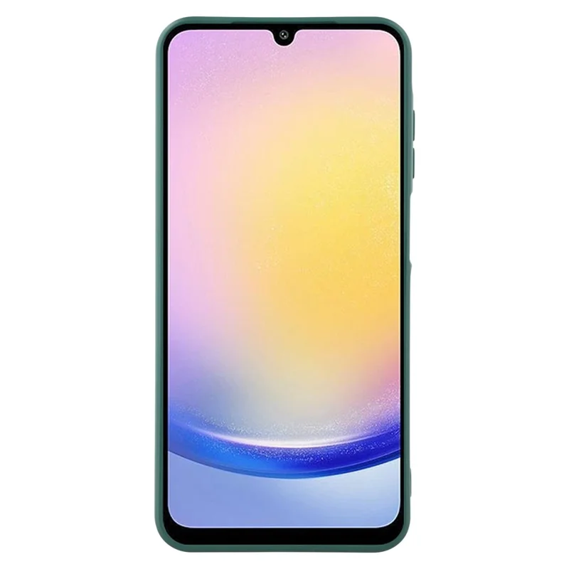 For Samsung Galaxy A26 5G Case Precise Cutouts Straight Edge TPU Shockproof Phone Cover - Army Green