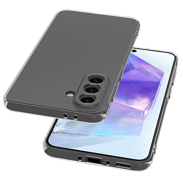 Coque de téléphone transparente ultra-fine et flexible en TPU pour Samsung Galaxy A56 5G