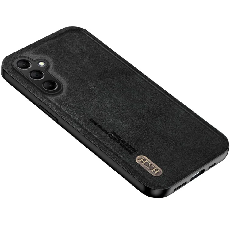 Чехол для Samsung Galaxy S25+ Retro Texture Matte TPU + PU Leather Back Cover Support Magnetic Car Holder - Black
