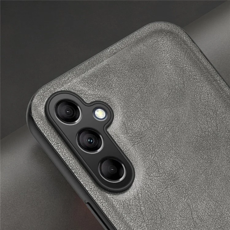 Custodia per Samsung Galaxy A26 5G, texture retrò opaca in TPU + cover posteriore in pelle PU, supporto per supporto magnetico per auto - Viola