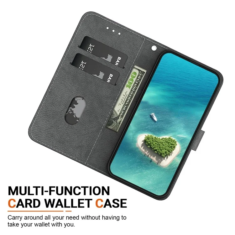 Coque pour Samsung Galaxy A15 5G / 4G, motif d'impression anti-chute, portefeuille en cuir à rabat avec dragonne - Plume de papillon doré
