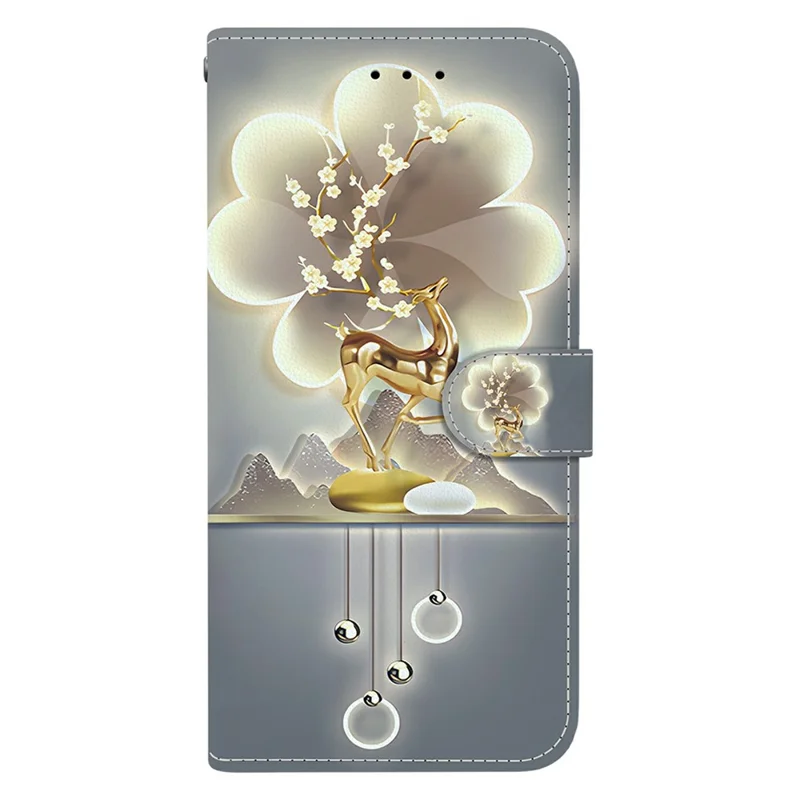 For Sony Xperia 1 VI Case Pattern Printing Anti-Drop Leather Flip Wallet Phone Cover with Lanyard - Sika Deer