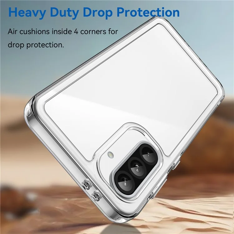 Custodia WANLONFENG MF Series per Samsung Galaxy A56 5G in TPU con cover per telefono in acrilico trasparente e pellicola in vetro temperato